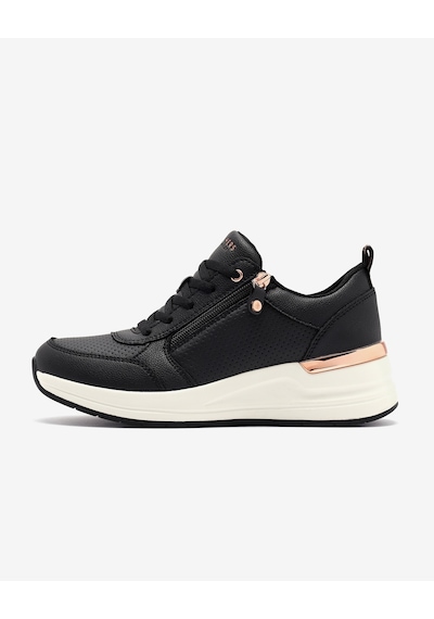 Skechers Billion 2 - Side Door Kadın Siyah Sneakers 177336 Blk Siyah