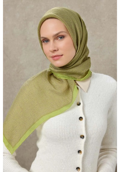Silk Home Labirent Desen Lyocell Monare Eşarp - 6424 Karamel