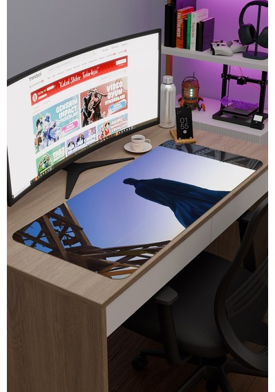 Lupin V5 90x40 Xxl Gaming Kauçuk Kaymaz Taban Mouse Pad Fare Altlığı