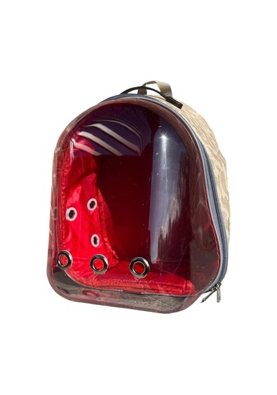 Snake Şeffaf Astronot Kedi Köpek Taşıma Çantası 42x22x33 Cm Sarı