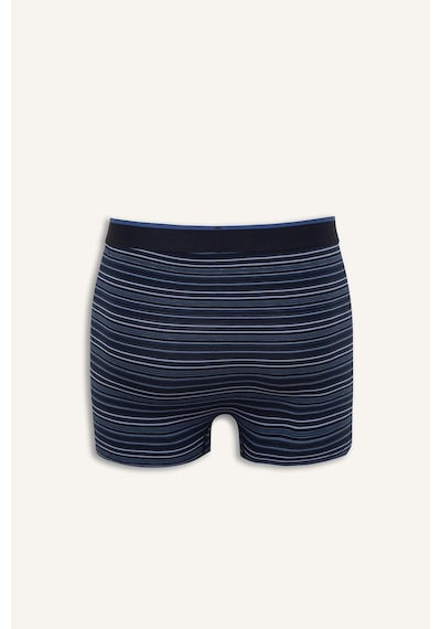 Defacto Regular Fit Çizgili Ve Düz 3lü Boxer I4019ax26aunv30 Lacivert-nv30