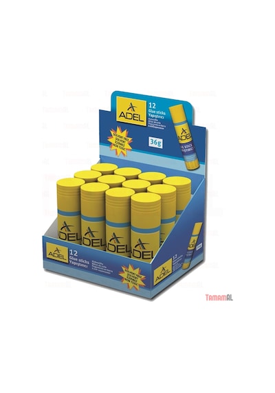 Adel 12 Adet 36 Gr Stick Yapıştırıcı + Pritt 11 22 43 Gr Hediye