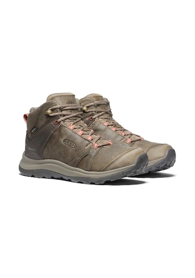 Keen 1023728 Terradora Iı Leather Mid Wp W Brindle/redwood Kadın Outdoor Bot Bej