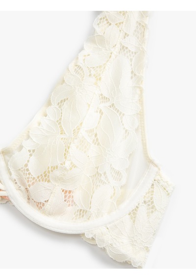 Koton Dantel Detaylı Bridal Sütyen Balenli Ekru 2slk10073mk