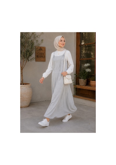 Elmoda Kadın Gri Melanj 2 İplik Askılı Ayarlanabilir Jile Elbise Gri Melanj Gri Melanj Elmoda Kadın Gri Melanj 2 İplik Askılı Ayarlanabilir Jile Elbise Gri Melanj Gri Melanj