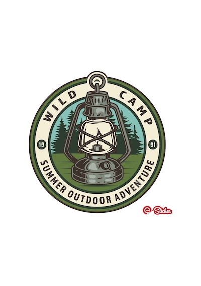 Off Road Camping Adventure Kamp Fener Off Road Sticker (488600112) Çok Renkli