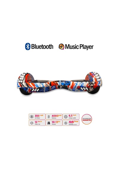 Citymate Elektrikli Kaykay Akıllı Denge Hoverboard + Hoverkart + Çanta Full Ledli Extrem Paket D09