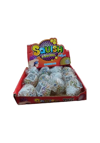 Squishy Beyin Filede Su Maymuncuklu Stres Topu - 5 Adet
