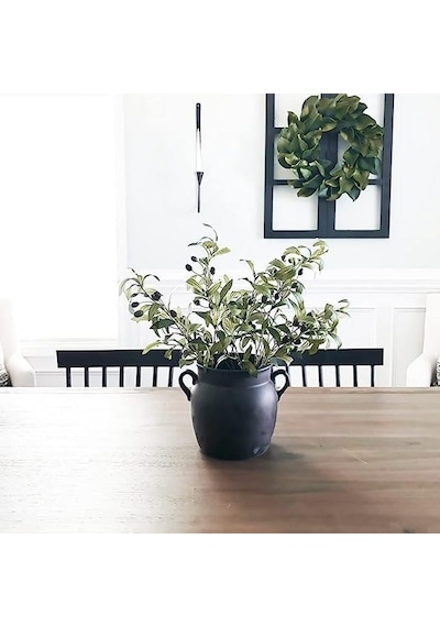 Nettenevime 4lü Set Yapay Zeytin Dalı 45cm 4 Meyveli Yapay Çiçek Genel