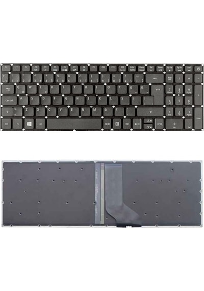 Acer Aspire A515-51g-51wx, A515-51g-51bv Uyumlu Klavye Tuş Takımı Tuş Seti Led Işıklı Siyah Türkçe