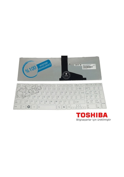 Toshiba Satellite C850, C855, L850, L855 Notebook Klavyesi Beyaz Tr V1 36208361