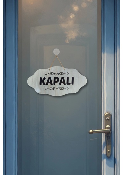 Dekoratif Açık-kapalı Tabelası - Akçaağaç