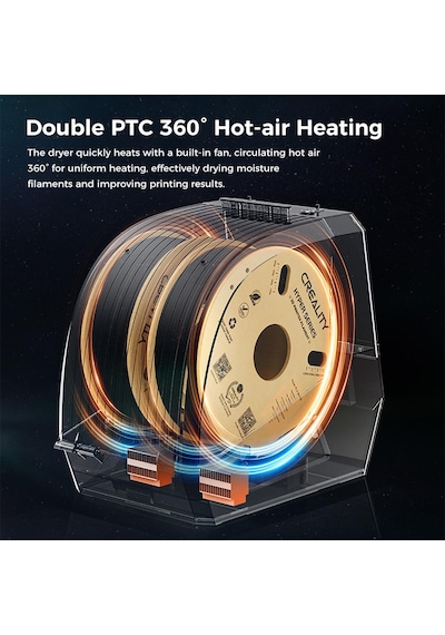 Creality Resmi Space Pi Filament Kurutucu Plus, 2 Rulo 3d Yazıcı Filament Kurutucu Kutusu 360 Sıcak Hava Isıtma, 1,75/2,85 Mm Pla Petg Abs Tpu Malzeme İçin Kurutucu Saklama Kutusu Creality Resmi Space Pi Filament Kurutucu Plus, 2 Rulo 3d Yazıcı Filament Kurutucu Kutusu 360 Sıcak Hava Isıtma, 1,75/2,85 Mm Pla Petg Abs Tpu Malzeme İçin Kurutucu Saklama Kutusu