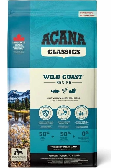 Acana Classics Wild Coast Balıklı Düşük Tahıllı Tüm Irk Ve Yaşam Evreleri İçin Köpek Maması 14,5 Kg