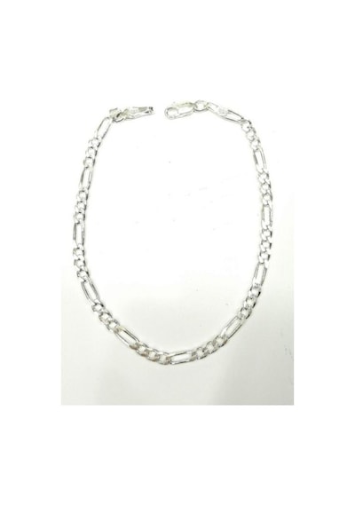 Omar Silver Unisex Figaro 3 Mm Gümüş Bileklik Zincir Omr7640
