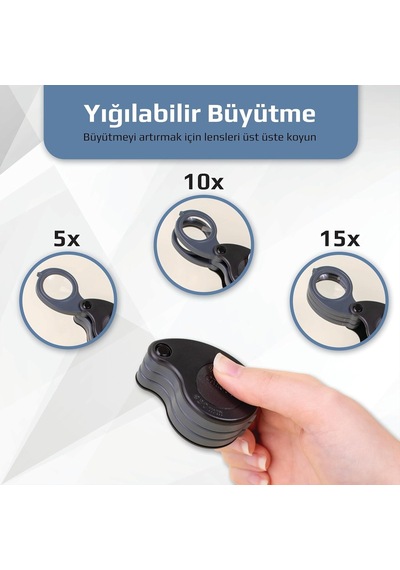 Carson Tv-15 Triview Katlanır 5 X/10 X/15 X Büyütme