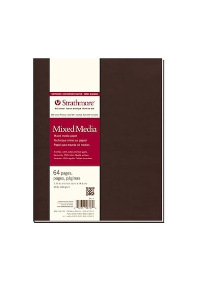 Strathmore 567-7-1 Softcover Mixed Media Art Journal, 19,7 X 24,8 Cm, Beyaz, 64 Sayfa