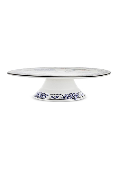 Karaca x Ömür Akkor İznik Hatai Ayaklı Kek Standı 32 cm