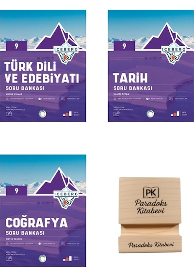 Okyanus 9. Sınıf Iceberg Edebiyat Tarih Ve Coğrafya Soru Bankası 3lü Set + Telefon Standı