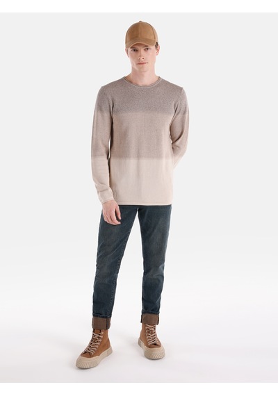 Colin's Colins Regular Fit Triko Bej Erkek Kazak Cl1064867 Bej