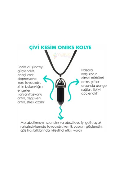 Mystic Energy Doğal Taş Oniks Taşi Ister Kolye Ister Anahtarlık