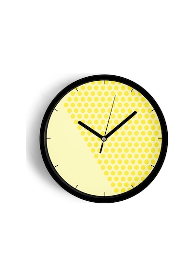 Modern Tasarım Duvar Saati - 25cm - Önü Camlı Siyah Kasa - Sessiz Mekanizma-jh0410 Siyah