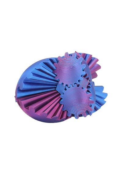 3d Baskılı Dişli Top Pla Malzeme, Stres Giderici Dönme Oyuncağı, Taşınabilir Spinner Küre Mavi