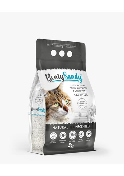 Benty Sandy Natural Kokusuz Kedi Kumu 5 L