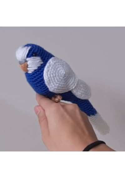 Amigurumi Kuş Muhabbet Kuşu Lacivert