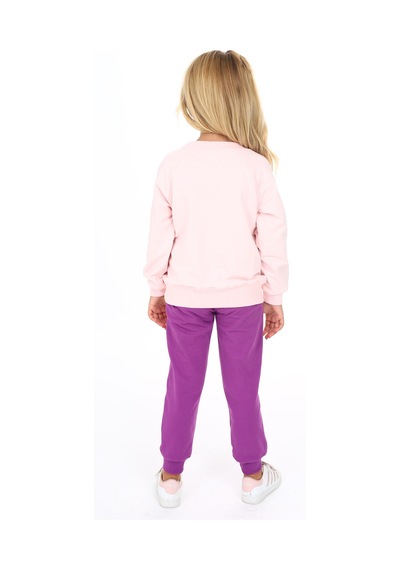 Toontoy Kids Toontoy Kız Çocuk Baskılı Eşofman Takım Pudra