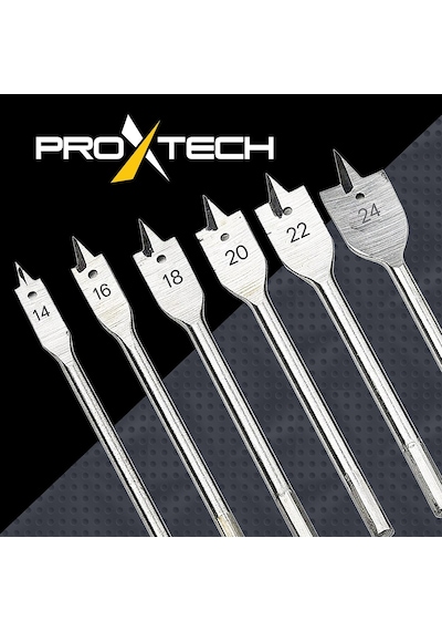 Proxtech Yüksek Kalite 6 Parça Hex Yaprak Matkap Ucu Takımı Keleb