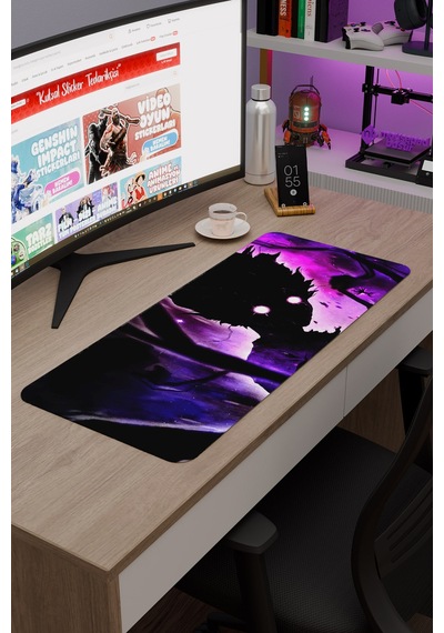 Mob Psycho 100 Anime V3 - 70x30 Xl Gaming Kauçuk Kaymaz Taban Mouse Pad Fare Altlığı