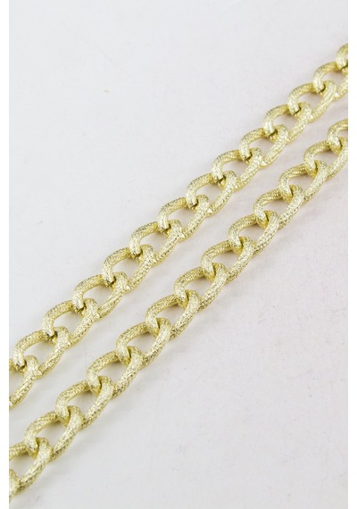 Sim Desenli Gold 10 Mm Zincir Aksesuar Takı Malzemesi 1 Metre