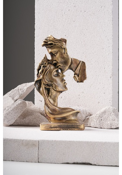 Sevgililer Günü Yüzyüze Çift Heykel Biblo