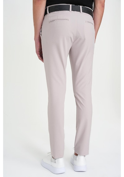 Efor Slim Fit Yan Cepli Esnek Düz Koyu Vizon Pamuk Pantolon P 1197 Vizon
