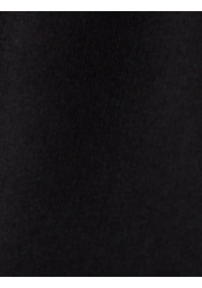 Koton Pamuk Karışımlı Uzun Kollu Biyeli Bisiklet Yaka Sweatshirt Siyah 5wam70258mk Siyah