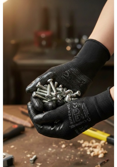 Nitril Eldiven Activehand Süperfit Siyah No:10