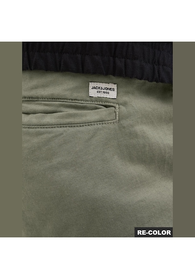 Jack & Jones Erkek Keten Karisimli Rahat Kesim Pantolon - Kane - 12274977 Deep Lichen Green