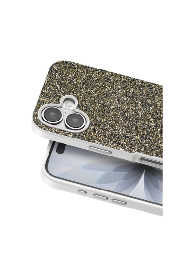 Onegif Apple iPhone Uyumlu 17 Bright Simli Kapak - Çöl Titanyum Bzsxx00 1