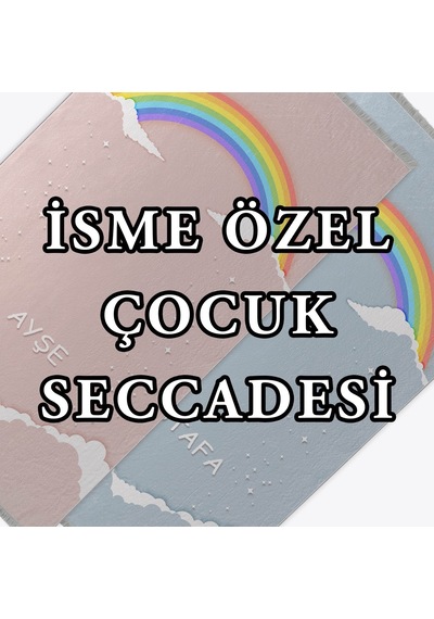 Seccademm Isme Özel Çocuk Seccadesi Namazlık Dokuma Halı Kaymaz (420574254)