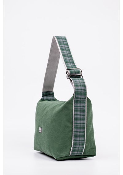 Fabric Craft Bag El Çantası Duck Kumaş Yeşil Ayarlanabilir Askılı Haki