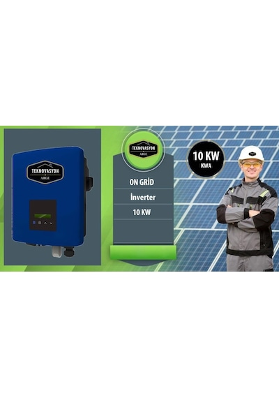 On Grid 10 Kw Kva Trifaze Solar Güneş Paneli Paket Sistemi