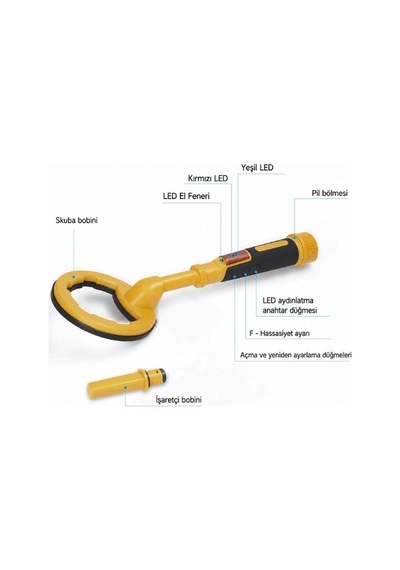 Dive Pointer Ip68 Su Geçirmez Profesyonel Sualtı Metal Dedektörü Altın Ve Hazine Arama