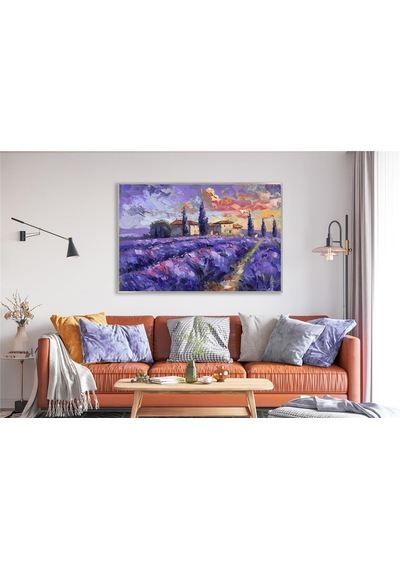 Yağlı Boya Dokulu Tablo Modern İstanbul Manzarası Gümüş Çerçeveli U06028-178993