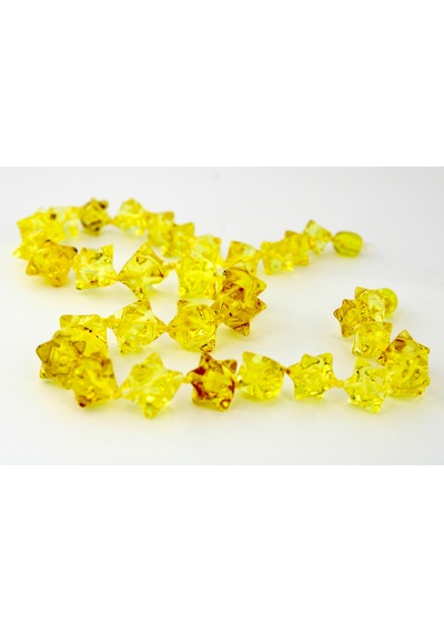 Kehribar Kolye Silindir Özel Tasarım Ambergold Kly18-23 Çok Renkli
