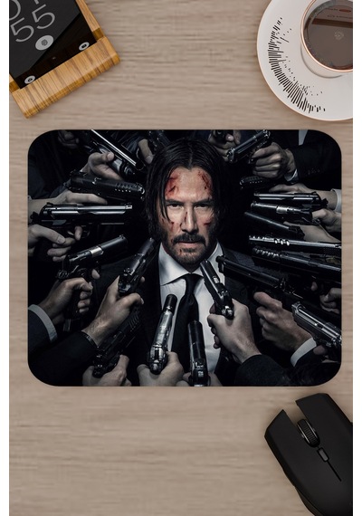 John Wick V2 22x18 Gaming Kauçuk Kaymaz Taban Mouse Pad Fare Altlığı