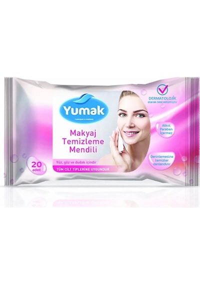 Yumak Makyaj Temizleme Mendili 20'li