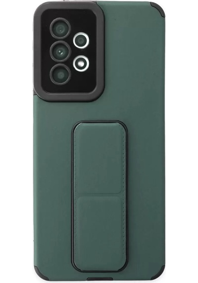 Newface Samsung Galaxy Uyumlu A33 5g Kılıf Mega Standlı Silikon - Yeşil Diğer