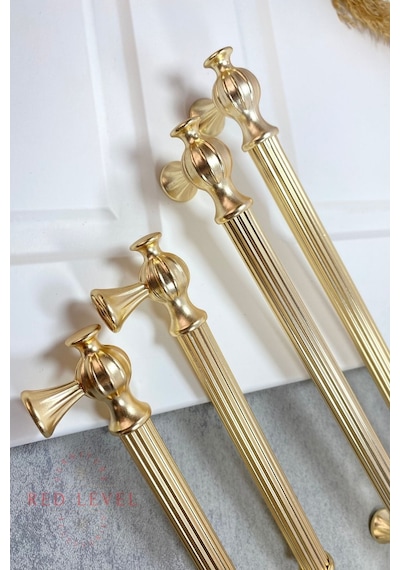 Hitit 224 Mm Altın Modern Metal Kulp Modelleri Lüks Country Mutfak Dolap Çekmece Mobilya Kulbu Altın