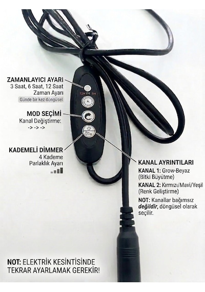 Duo Serisi 105-120 Cm Uyumlu Akvaryum Led Aydınlatma